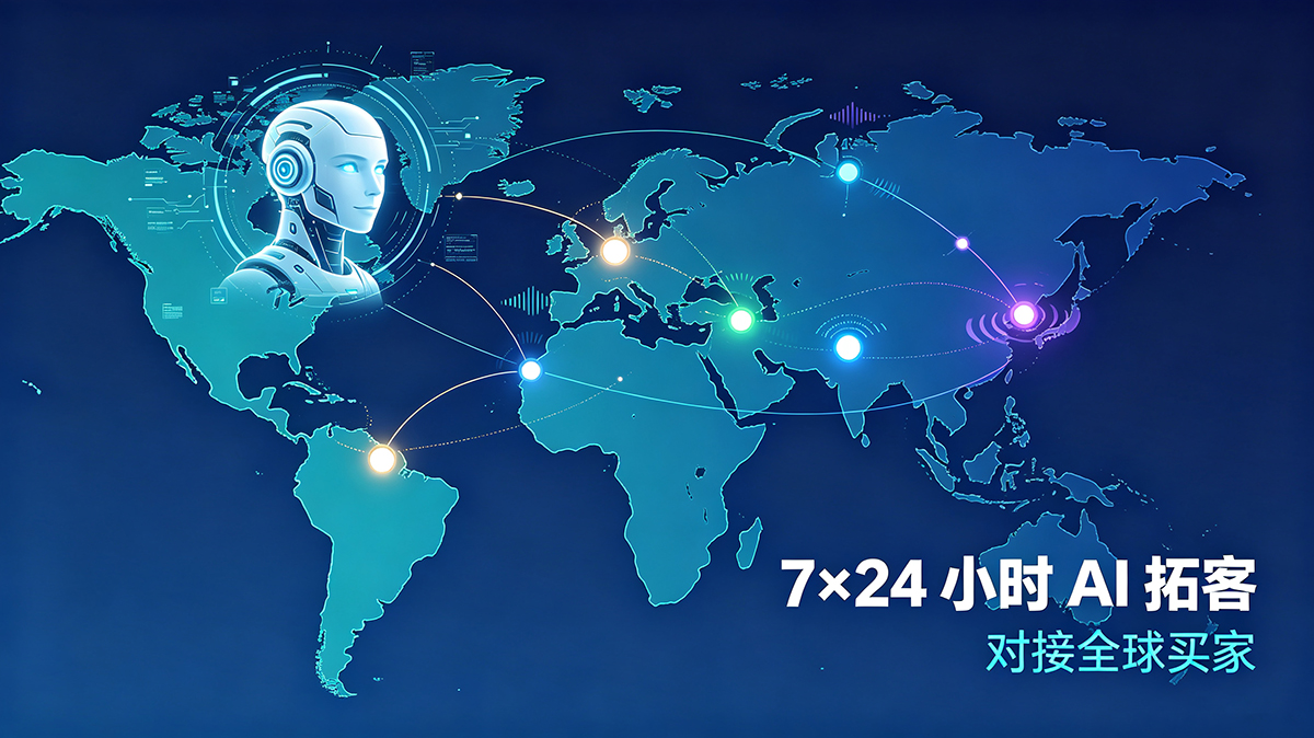 7×24小时AI拓客，对接全球买家